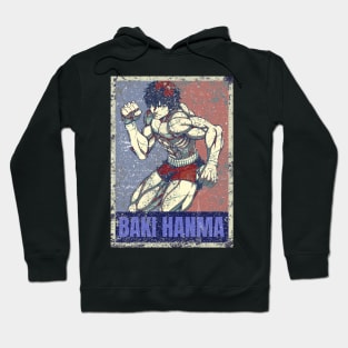 Baki Hanma in Hope and Distressed Hoodie